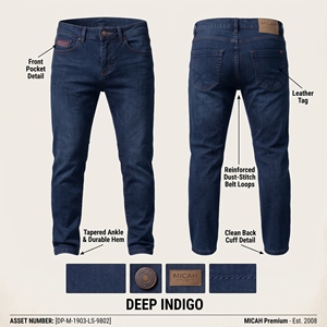 Jeans Homme Personnalisés Coupe Slim Taille Mi-Haute Droite Automne/Hiver Effet Délavé et Usé Style Moto Sportif Biker Déchiré Vente en Gros Streetwear - Product Image 4