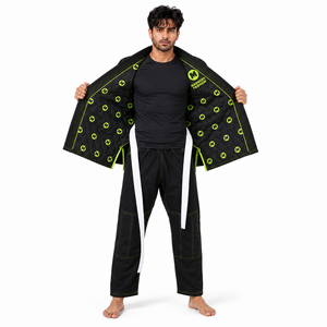 Kimono de Jiu Jitsu Elite BJJ Gi Preshrunk Gold Weave 100% Algodón, Uniforme de Jiu Jitsu con Pantalones Reforzados, Ropa para Torneos, Entrenamiento y Academia - Product Image 3