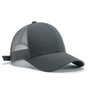 Casquette de camionneur personnalisable avec logo, 6 panneaux, 100% coton, dos en maille respirant et imperméable, unisexe - Product Image 1