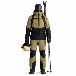 Custom Men Ski <b>Suit</b> 2-Piece Ski <b>Suit</b> Hooded Winter Jacket and <b>Snow</b> Pants for Skiing and Snowboarding - Product Image 5