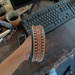 High Quality Designer Full Grain Cow Leather Dog <b>Collar</b> with Floral Pattern Padded Steel Buckle D-rings Feather Decoration - Product Image 4