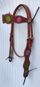 High Quality Horse Bridle Western PU Leather Rope Halter Plus Size Adjustable Anti Slip Snaffle Compression Bridle Power Hint - Product Image 2