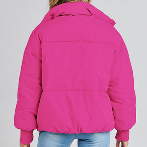 Chaqueta Acolchada de Lona Personalizada para Mujer, con Forro de Nailon, Impermeable, de Secado Rápido, Cálida para Invierno, Superventas - Product Image 4