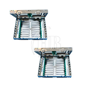 Cassette de Stérilisation Manuelle en Acier Inoxydable, Plateau de Rangement pour Instruments Médicaux et Dentaires, Réutilisable, Autoclavable, Conception à Verrouillage Sécurisé - Product Image 2