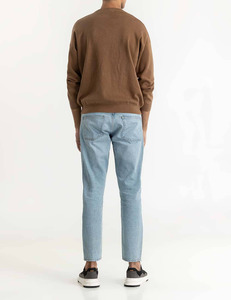 Suéter de Punto Personalizado con Logotipo del Fabricante OEM para Hombre, Cuello Redondo, Corte Holgado, Manga Larga, Invierno - Product Image 3