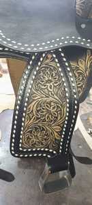 High Quality South American Cow <b>Harness</b> Genuine <b>Leather</b> Western Show Saddle Hand Engraved Horse Saddle - Product Image 4