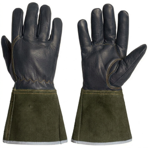 Guantes de Soldadura TIG de Piel de Oveja de Primera Capa, Antideslizantes, Duraderos, Gruesos (30 cm), Resistentes al Calor, con Puño de Seguridad Transpirable, Libres de Látex, Industriales - Product Image 4