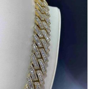 Collier Chaîne Tennis en Argent Sterling 925 Moissanite Coupe Brillante Effet Diamant VVS, Meilleure Vente, Bijou Fin, Idéal Cadeau - Product Image 2