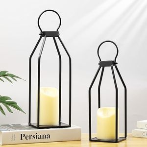 Gran calidad a un precio razonable. Portavelas de metal para interiores y exteriores con estructura resistente y un hermoso diseño decorativo. - Product Image 3