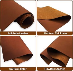 High Quality Genuine Cowhide <b>Leather</b> for Crafting <b>Sheets</b> Belts Shoes Wallets Handbags Custom Colors OEM Wholesale Options - Product Image 2