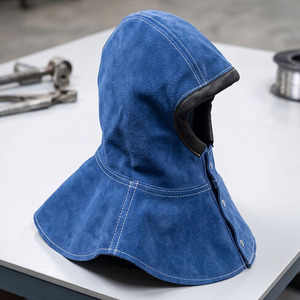 Casco de Soldadura de Cuero JNM SAFETY, Piel de Vacuno, Certificado CE, Resistente al Fuego y al Calor (500-1000°C), Ajuste Regular - Product Image 4