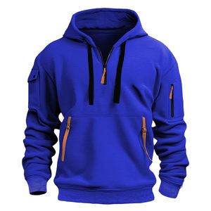 Hoodies surdimensionnés imprimés de qualité supérieure, en molleton tricoté, unisexe, de luxe, sans motifs - Product Image 2