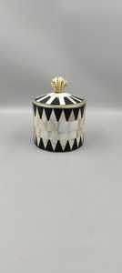 Most beautiful trending high demand brass <b>storage</b> <b>box</b> with mother of pearl inlay work Artisan shell inlay container brass - Product Image 3