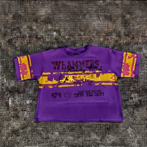 Camiseta Oversize Personalizada con Lavado Ácido para Hombre, Estampado Gráfico Vintage, Algodón, Estilo Urbano, Estampado Puff, Tejido Pesado, Fabricante OEM - Product Image 2