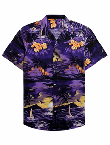 Nouvelle Chemise Hawaïenne Imprimée Décontractée d'Été pour Hommes – Vente Flash sur Plateforme Indépendante, Idéale pour les Vacances en Bord de Mer - Product Image 4