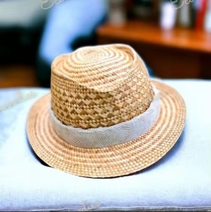 Sombrero Panamá unisex de toquilla con cinta, sombrero de paja para protección solar en la playa para adultos, nuevo estilo, rafia ecológica. - Product Image 5