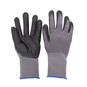 DEFSAFETY <span class=keywords><strong>Guanti</strong></span> di Sicurezza in Nylon 15 Gauge di Alta Qualità con Rivestimento in Nitrile Sabbiato, Dita Texturizzate, Traspiranti e Antiscivolo per Meccanici - Product Image 5