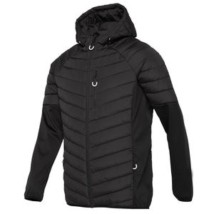 Veste matelassée en coton slim pour homme, style nouveau, couleur unie, veste bomber chaude pour l'hiver - Product Image 2
