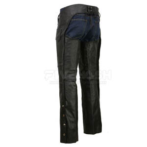 Reasonable Price Customized Logo Design Men Leather <b>Chaps</b> Outdoor Use Solid Color Washed Men Leather <b>Chaps</b> - Product Image 2