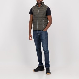 Unisex Casual Sleeveless Waterproof <b>Canvas</b> Winter Zipper Puffer Vest Bomber <b>Jacket</b> 2026 <b>Men</b> Women Made in Pakistan - Product Image 2