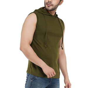 Hoodie de sport sans manches pour homme - Léger et respirant, en polaire à séchage rapide et écologique, avec service OEM - Product Image 3
