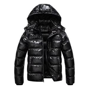 Outdoor Spring Eco-Friendly Waterproof Windproof Hooded Full-Zip Lightweight Puffer Jacket with <b>Polyester</b> Fiber <b>Filling</b> for Men - Product Image 4