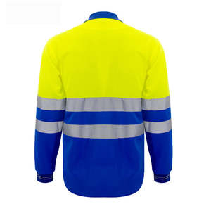 Custom Hi <b>Vis</b> Reflective <b>T</b> <b>Shirt</b> Safety for Construction Workwear <b>High</b> Visibility Polo Short Sleeve Quick Drying - Product Image 2