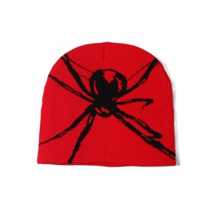 Unisex Spider Knit Cuffed <b>Beanies</b> Outdoor Sports Ear Protection Winter Cap Soft Warm 100% Acrylic Wholesale Custom Design - Product Image 2