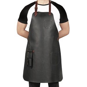 Delantal de Cuero Elegante y Duradero para Barista, Chef, Cocina y Trabajo, Disponible para Pedidos al por Mayor, LPN-0241 - Product Image 2