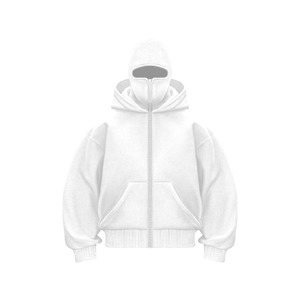 Sweat-shirt à capuche oversize pour homme, noir uni, en polyester/coton French Terry, décontracté, anti-rétrécissement, pour l'automne - Product Image 3