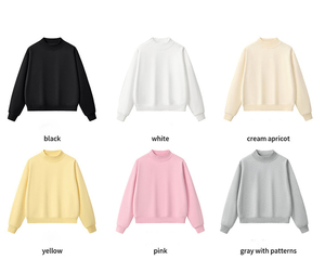 Multi color Mockneck Sweatshirt Matching Shorts <b>Mock</b> <b>Neck</b> Sweatshirt Oversized Sweat Suit Shorts Set Sweatshirt - Product Image 6