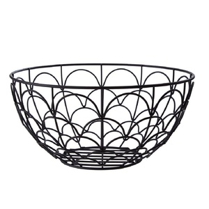 Best Selling Great Quality Iron Fruit Basket Bowl For Kitchen Fruit Storage Organizer <b>Table</b> Display Customized Size Shape - Product Image 3