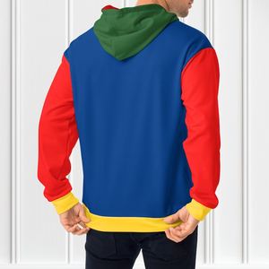 Rainbow Color Block Hoodie, <b>Vintage</b> Hoodie, Colorful <b>Sweater</b>, Gift For Him - Product Image 6
