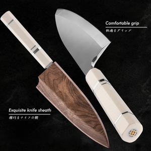 Cuchillos LEGACY BLADES Profesionales Japoneses Yanagiba Sashimi Deba, Hechos a Mano, de Acero con Alto Contenido de Carbono, para Filetear Sushi, Ambidiestros - Product Image 3