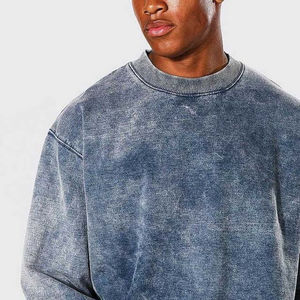 Sudadera con Capucha para Hombre, Estilo Vintage, Tejido Grueso, 100% Algodón, Lavado Ácido, Bordado Personalizado, Estilo Vintage, Lavado, Talla Grande, Básica - Product Image 5