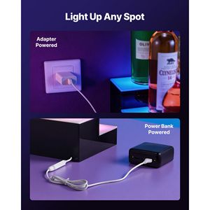 Estante de Pared Iluminado de Acrílico con Control Remoto RF, de 2 Niveles y 40 Pulgadas, con Luces LED para Exhibición de Botellas de Licor, para Bar en Casa, con Alimentación USB - Product Image 6