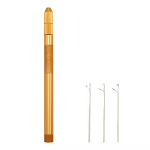 Herramienta de Gancho Multiusos de Primera Calidad con Agujas de Acero Inoxidable Reemplazables para el Enhebrado y Peinado Rápido de Extensiones de Cabello - Product Image 3