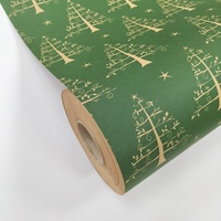Papier d'emballage cadeau en kraft de haute qualité, imprimé en gravure, écologique, recyclable, non toxique, personnalisable, motifs mignons pour bébé