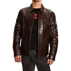 แจ็คเก็ตหนังแกะแท้แบบ unisex ระบายอากาศได้ดี พร้อมงานปักแบบกำหนดเอง สไตล์ไฮสตรีท แจ็คเก็ตฤดูหนาว - Product Image 1