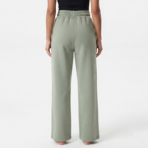 Pantalones deportivos personalizados para mujer, pantalones anchos de moda urbana, pantalones deportivos de algodón de alta calidad para mujer - Product Image 5