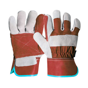 Gants de sécurité en cuir de vachette canadien pleine fleur pour travaux industriels, résistants à l'abrasion, pour usage domestique (vente en gros) - Product Image 4