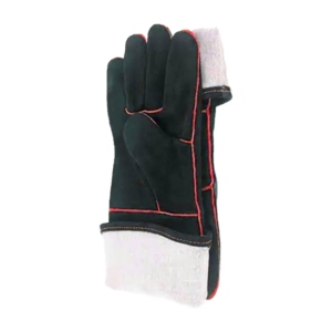 Gants de soudage en cuir de vachette pleine fleur, résistants à la chaleur, protection contre les étincelles et des brûlures, gants de sécurité pour la lutte contre les incendies - Product Image 4