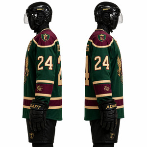 High Quality Custom Ice Hockey Jersey Men Breathable Mesh Pro Hockey Shirt Embroidery Twill Logo Team Uniform - Product Image 4