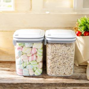 Nordic Design Premium Tritan <b>Vacuum</b>-Sealed <b>Canisters</b> for Kitchen Storage of Gourmet Ingredients and Sundries - Product Image 1