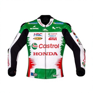 เสื้อแจ็คเก็ตหนัง <span class=keywords><strong>Castrol</strong></span> รุ่น Johann Zarco MotoCP Zonda/Chaquetta แผ่นยืดหยุ่น กระชับสบาย ป้องกันแรงกระแทก มาตรฐาน CE - Product Image 1