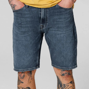 Shorts de Mezclilla para Hombre, Talla Grande, Diseño Personalizado con Logotipo, Bolsillos, Estilo Holgado, Vintage, Moda Masculina, Shorts Cargo - Product Image 1