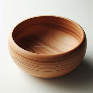 Vente en gros de salade rustique en bois d'acacia et bol à fruits bol décoratif en bois jetable pour la décoration - Product Image 2