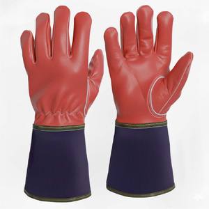 Strong Cowhide Leather Welding Gloves Heat Resistant Gloves for Industrial Welding Protection - Product Image 4