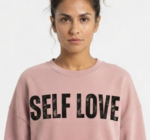 Women Oversize <b>Puff</b> Printing Sweatshirt Drop Shoulder Crew Neck 100% Cotton Knitted Winter Wear Sweatshirt Baggy Ladies Shirts - Product Image 4
