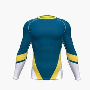 T-shirt de compression à manches longues pour homme personnalisé, numéro 99, impression par sublimation, séchage rapide, polyester, haut de sport - Product Image 4